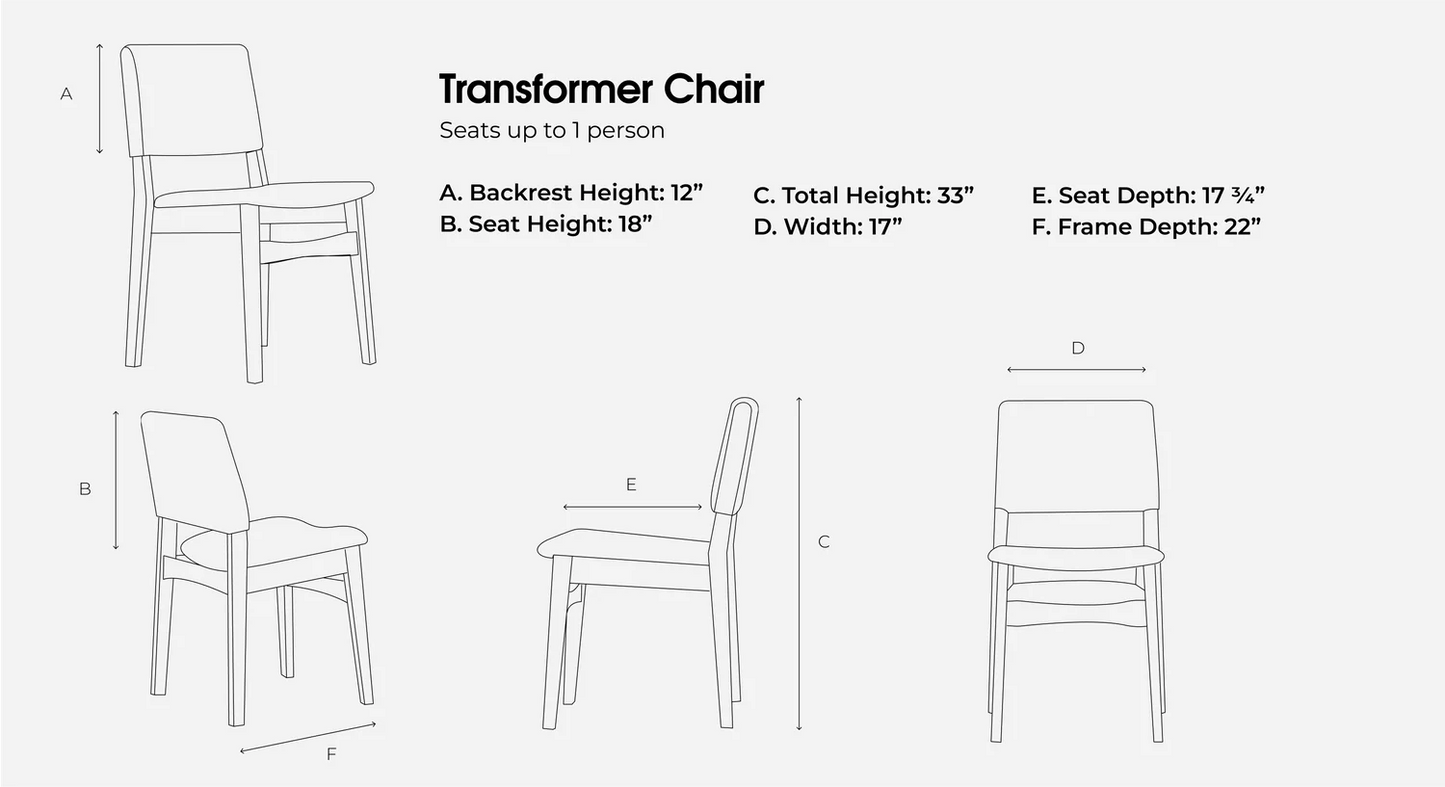 Transformer Chair - Chair Set of 2