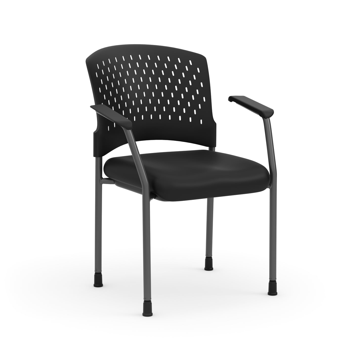 Agenda Designer Nesting Chair with Arms - Black or Gray - 3294T