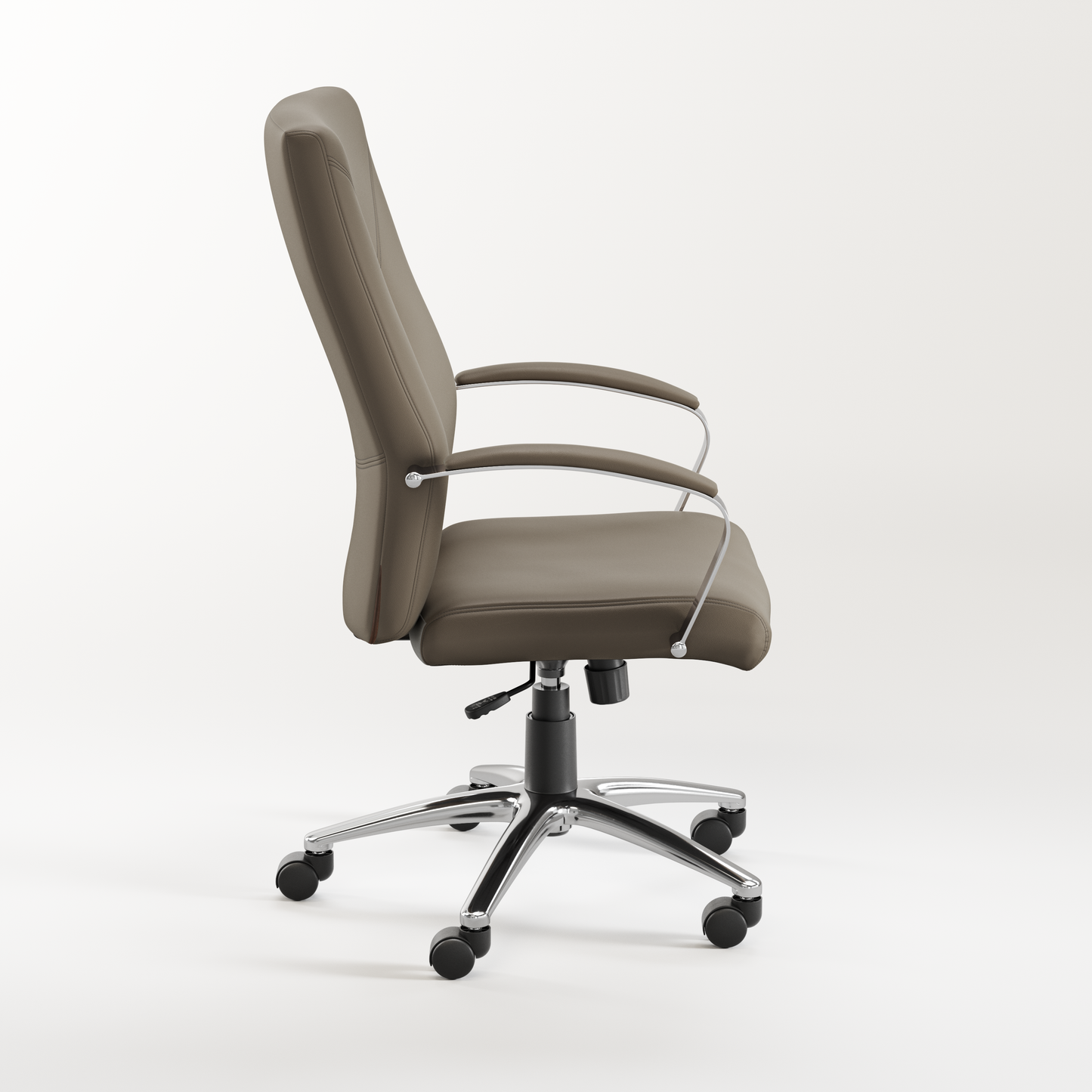 Wren Executive Chair with Chrome Frame and Brown - 14010