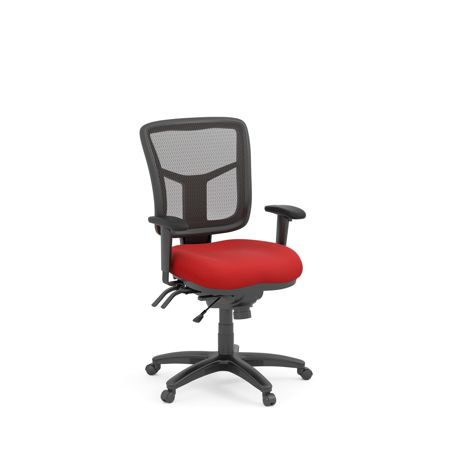 CoolMesh Medium Back Multi-Function Task with Adjustable Lumbar Support & Ratchet Back with Titanium Base - 7754S & 7700T