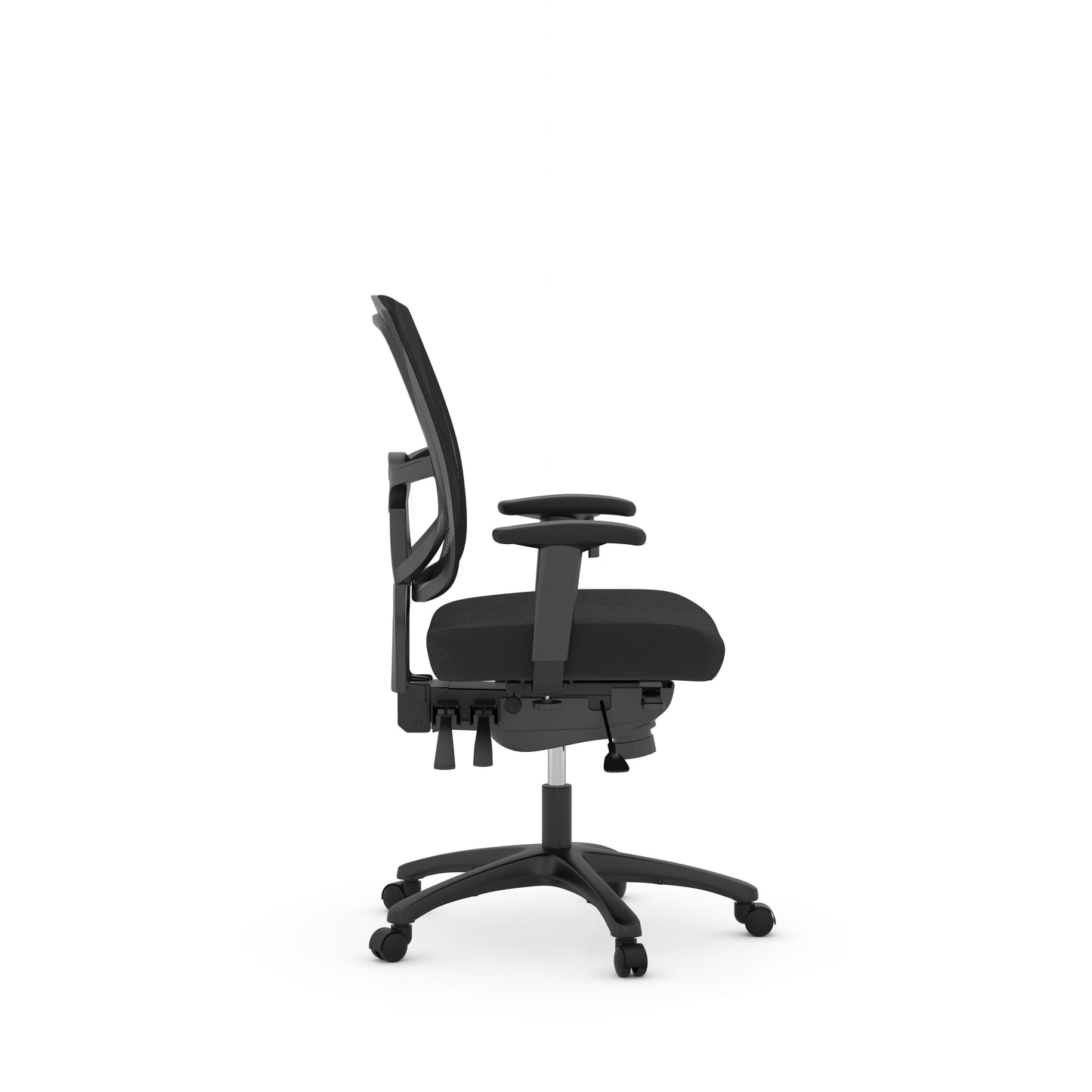 CoolMesh Pro Multi-Function Medium Task Chair with Ratchet Back Height Adjustment and Titanium Base - 8054S & 7700T