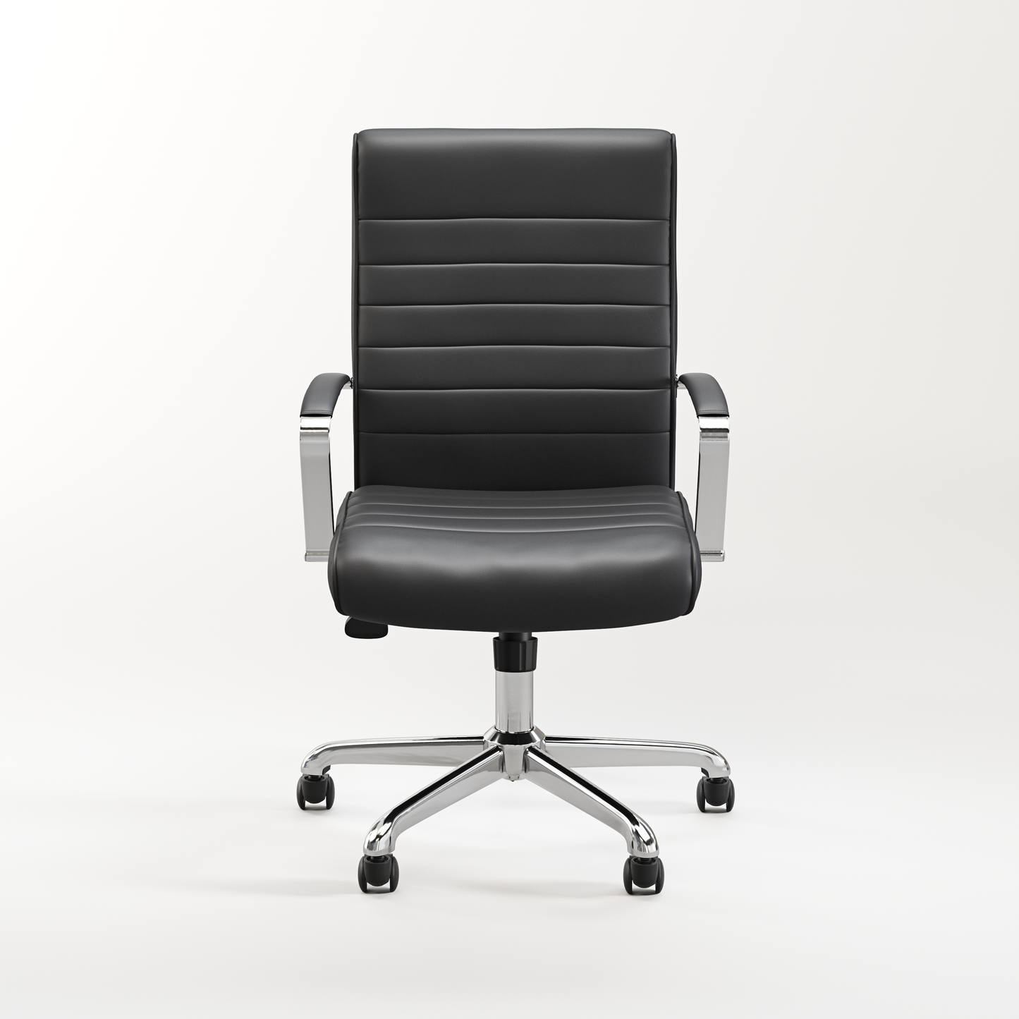 Stratus Medium Back with Arm Sleeves and Chrome Frame - Black or Gray - 6960