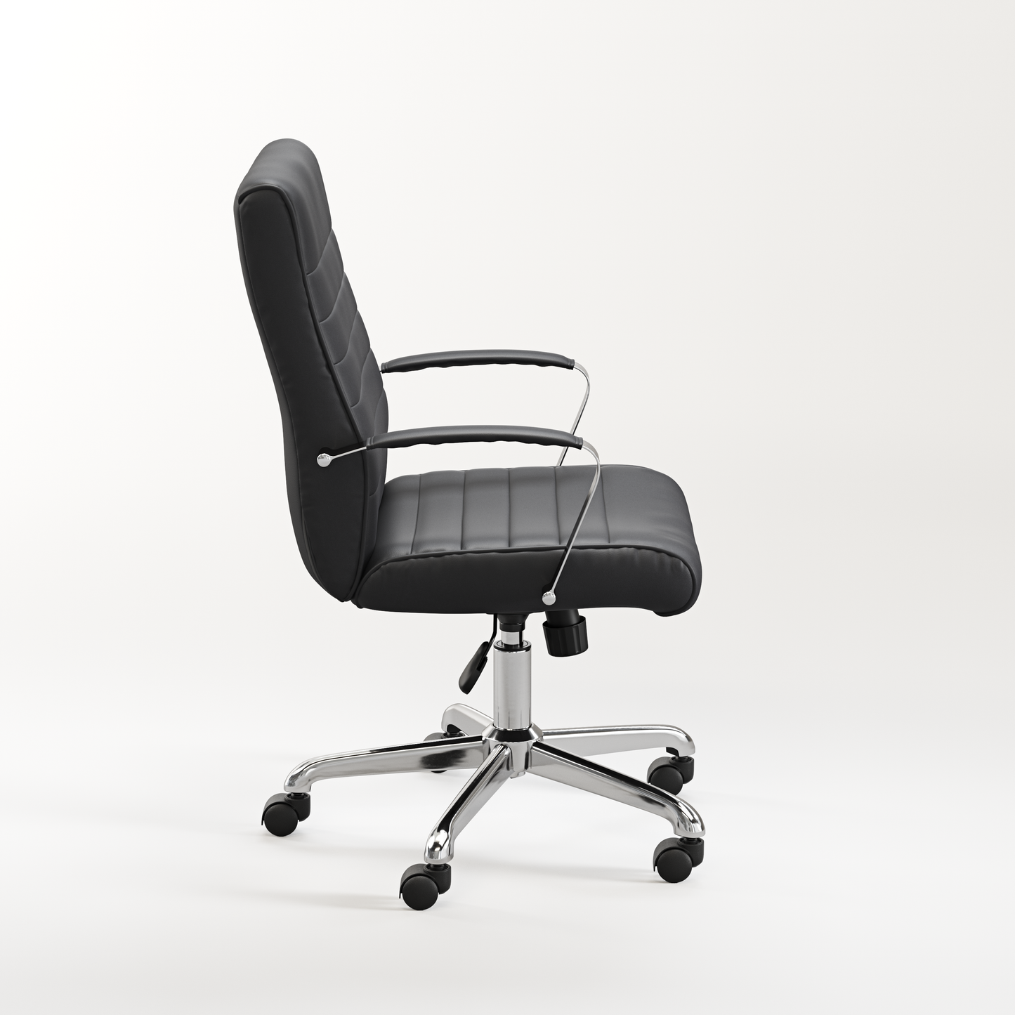 Stratus Medium Back with Arm Sleeves and Chrome Frame - Black or Gray - 6960