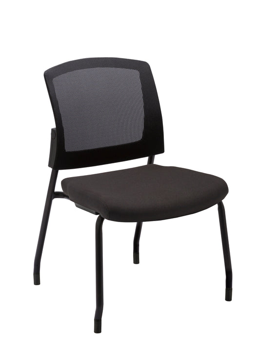 Baker Series Stackable Guest Chair Armless - Black - 3129