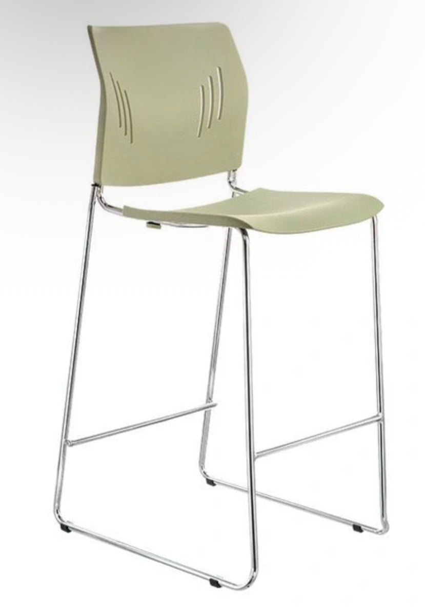 Agenda Plus Non-Stacking & Bar Height Chairs with Chrome Frame and Footrest - 3085