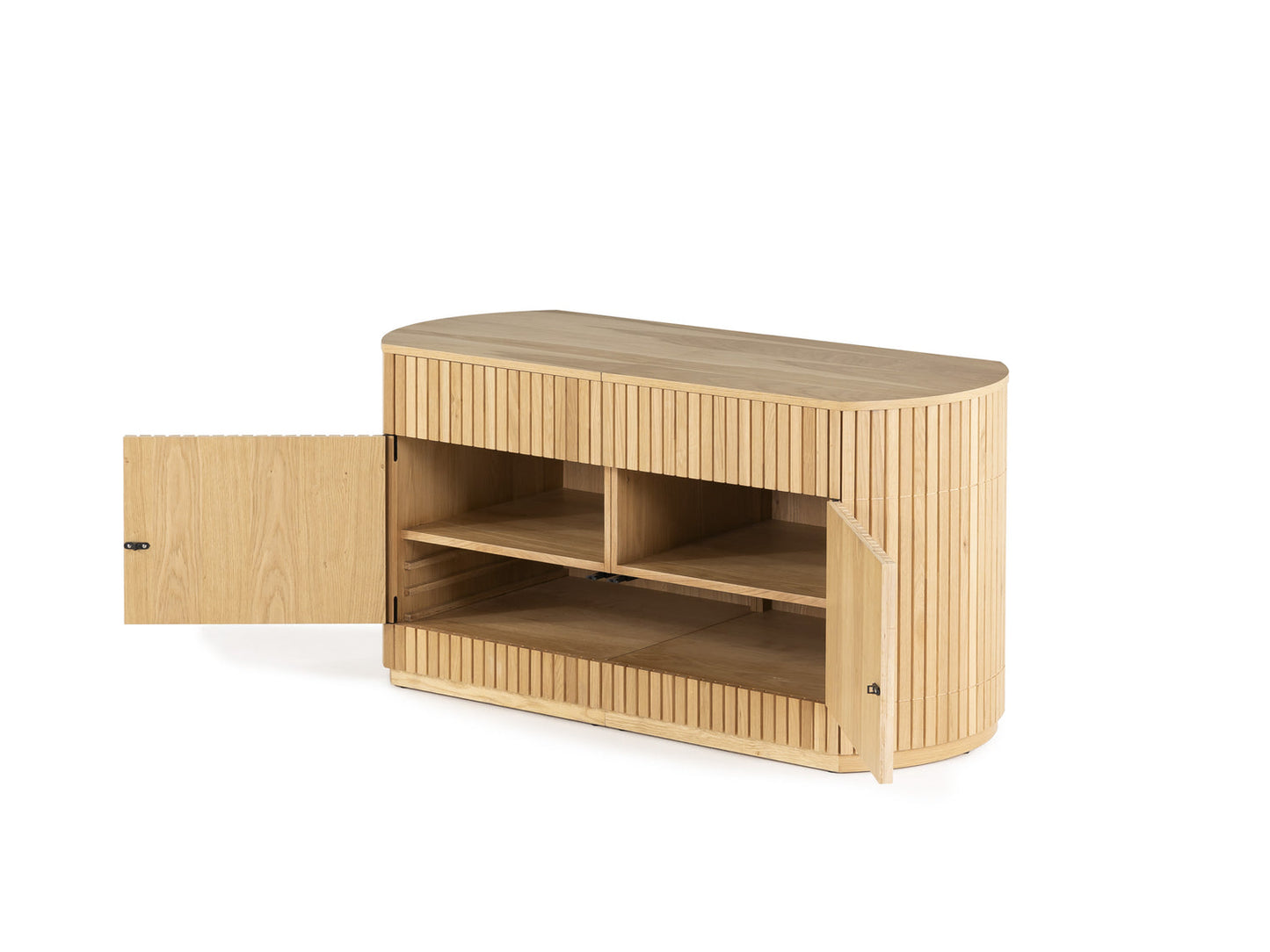 Transformer Round Sideboard - Panel Storage