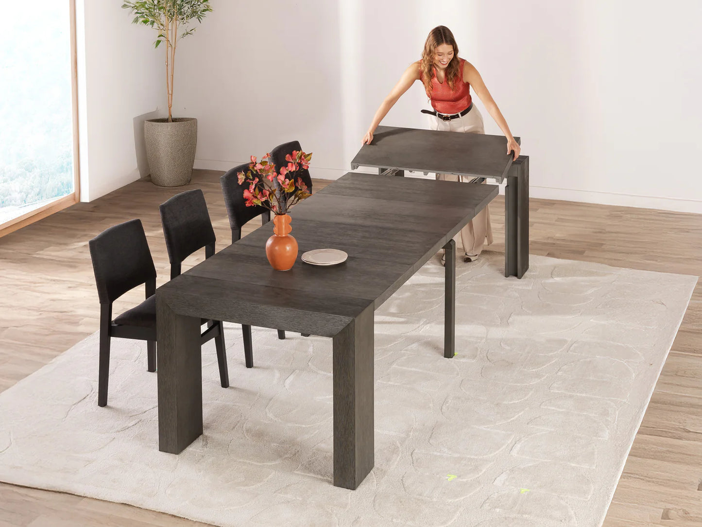 Transformer Table - Dining Set - The Family - Table with 4 Chairs