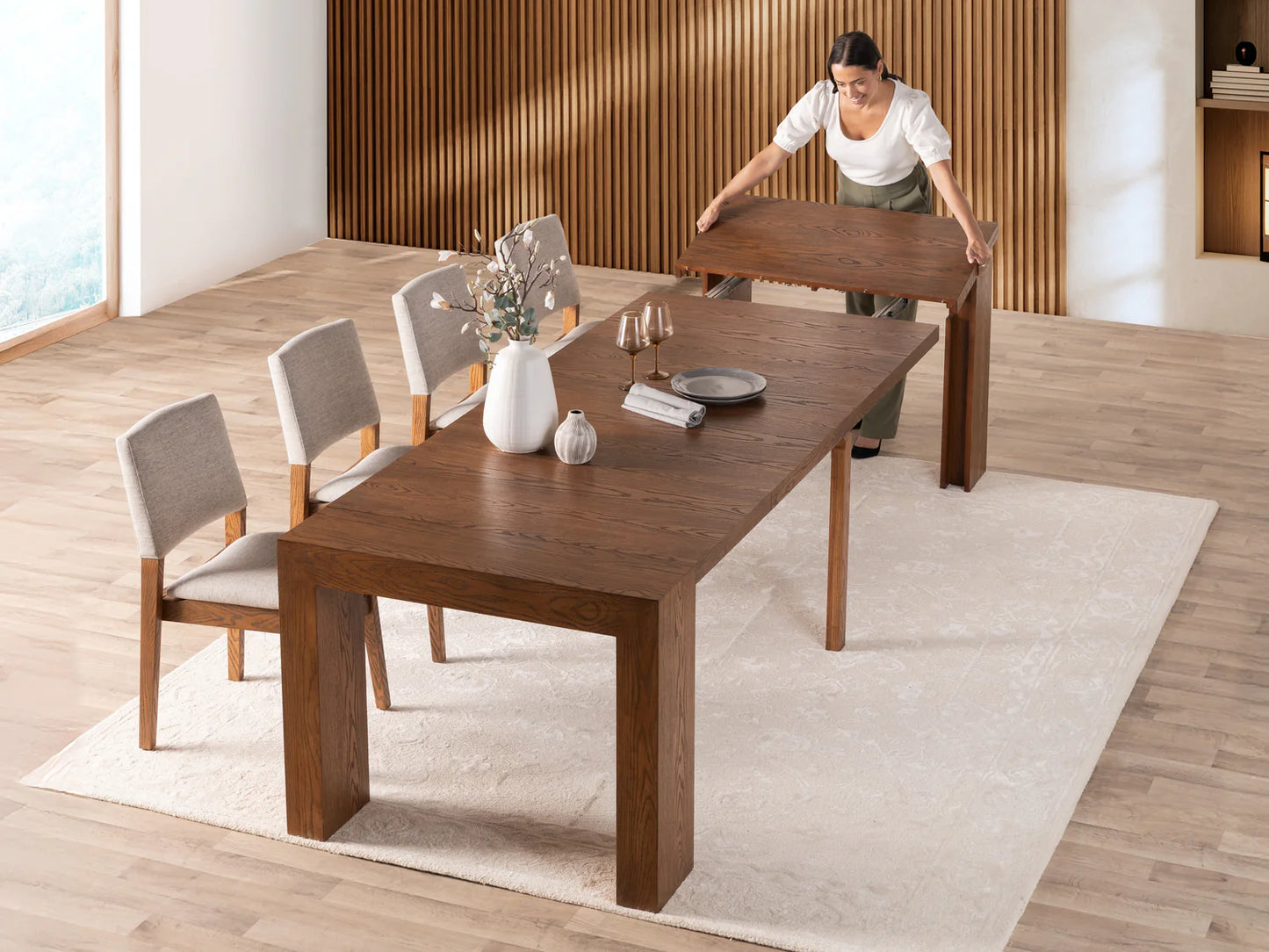 Transformer Table - Dining Set - The Family - Table with 4 Chairs