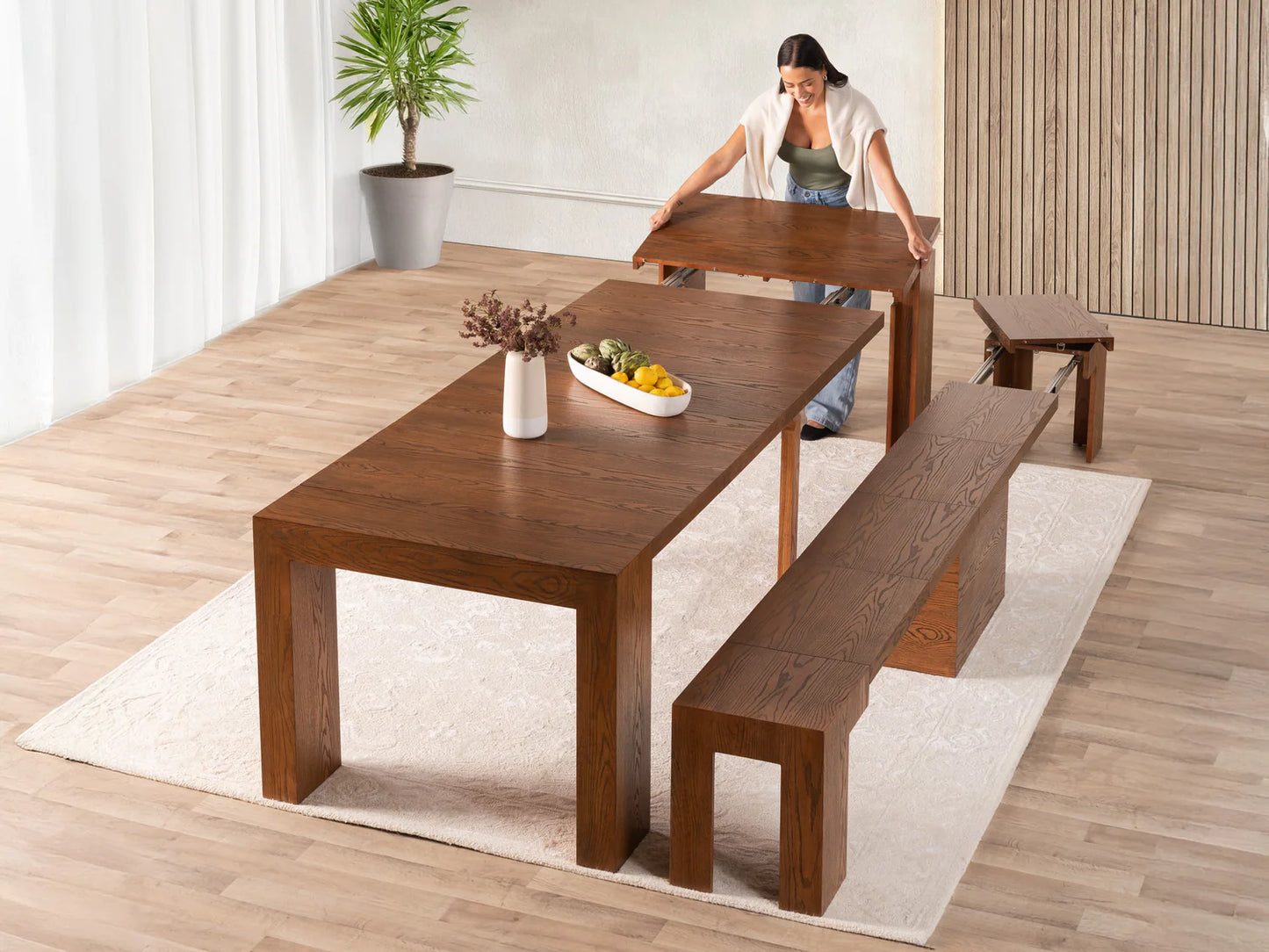 Transformer Table - Dining Set - The Practical - Table & Bench Set