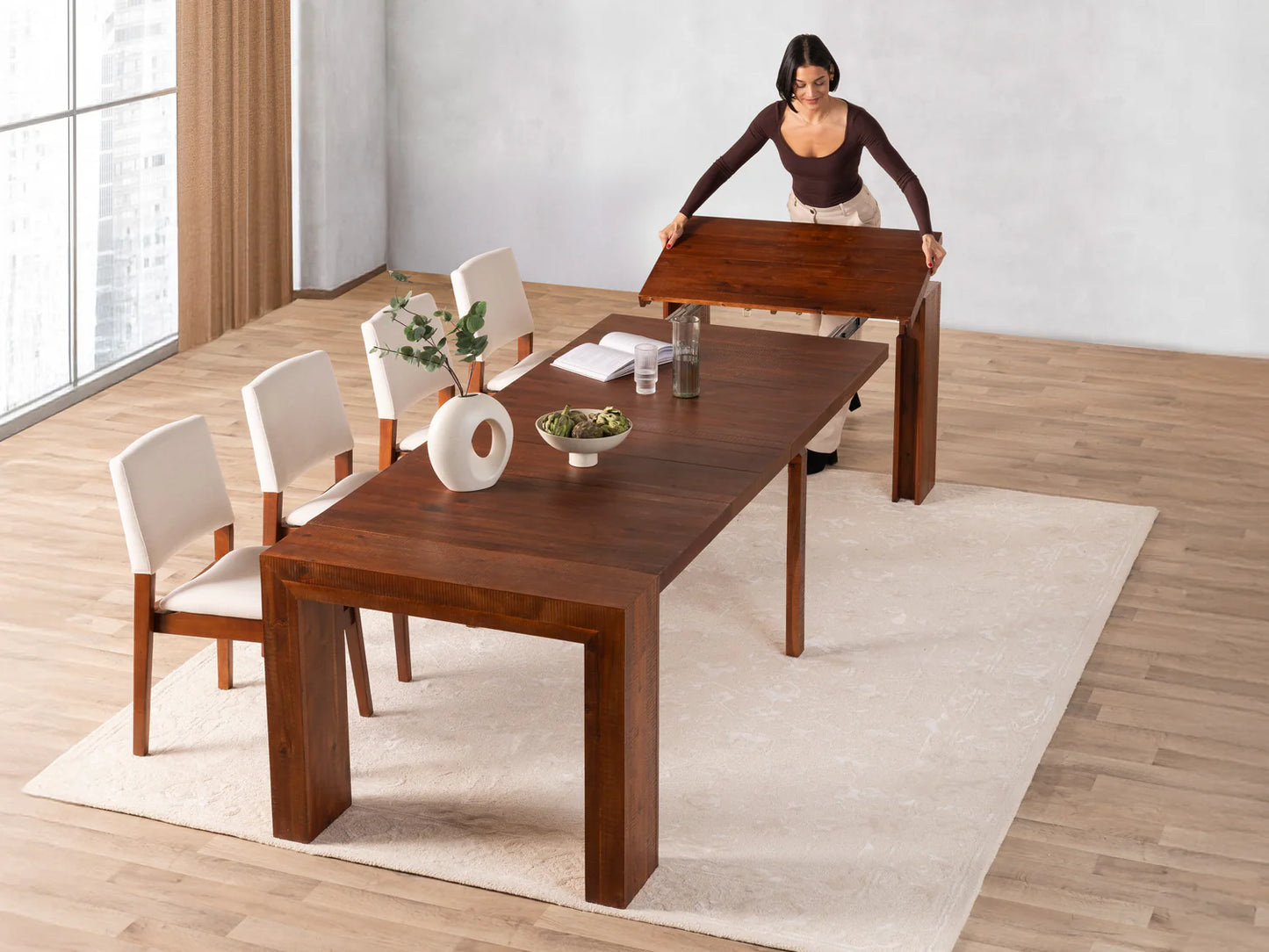 Transformer Table - Dining Set - The Family - Table with 4 Chairs