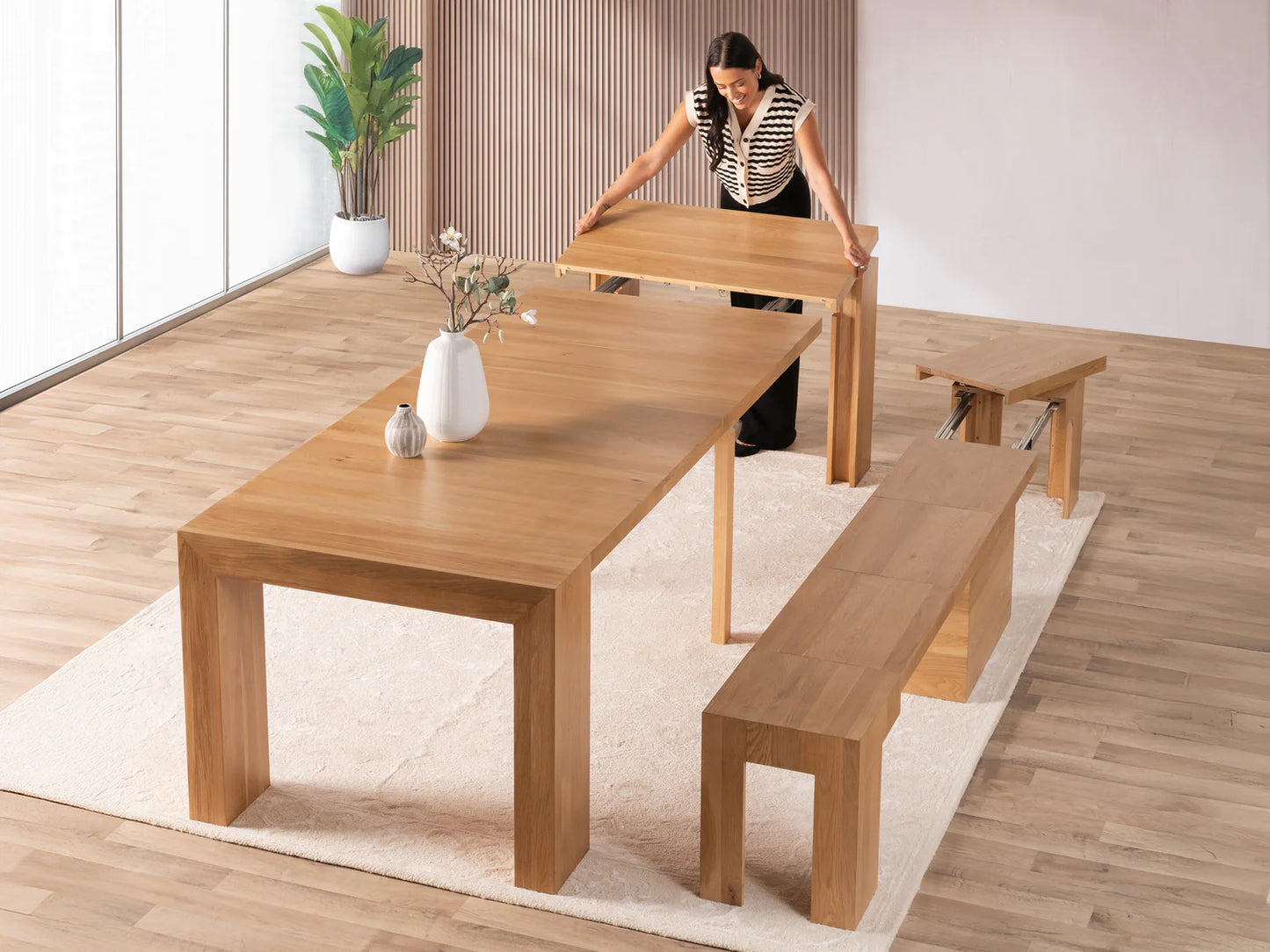 Transformer Table - Dining Set - The Practical - Table & Bench Set