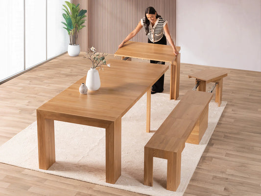 Transformer Table - Dining Set - The Practical - Table & Bench Set