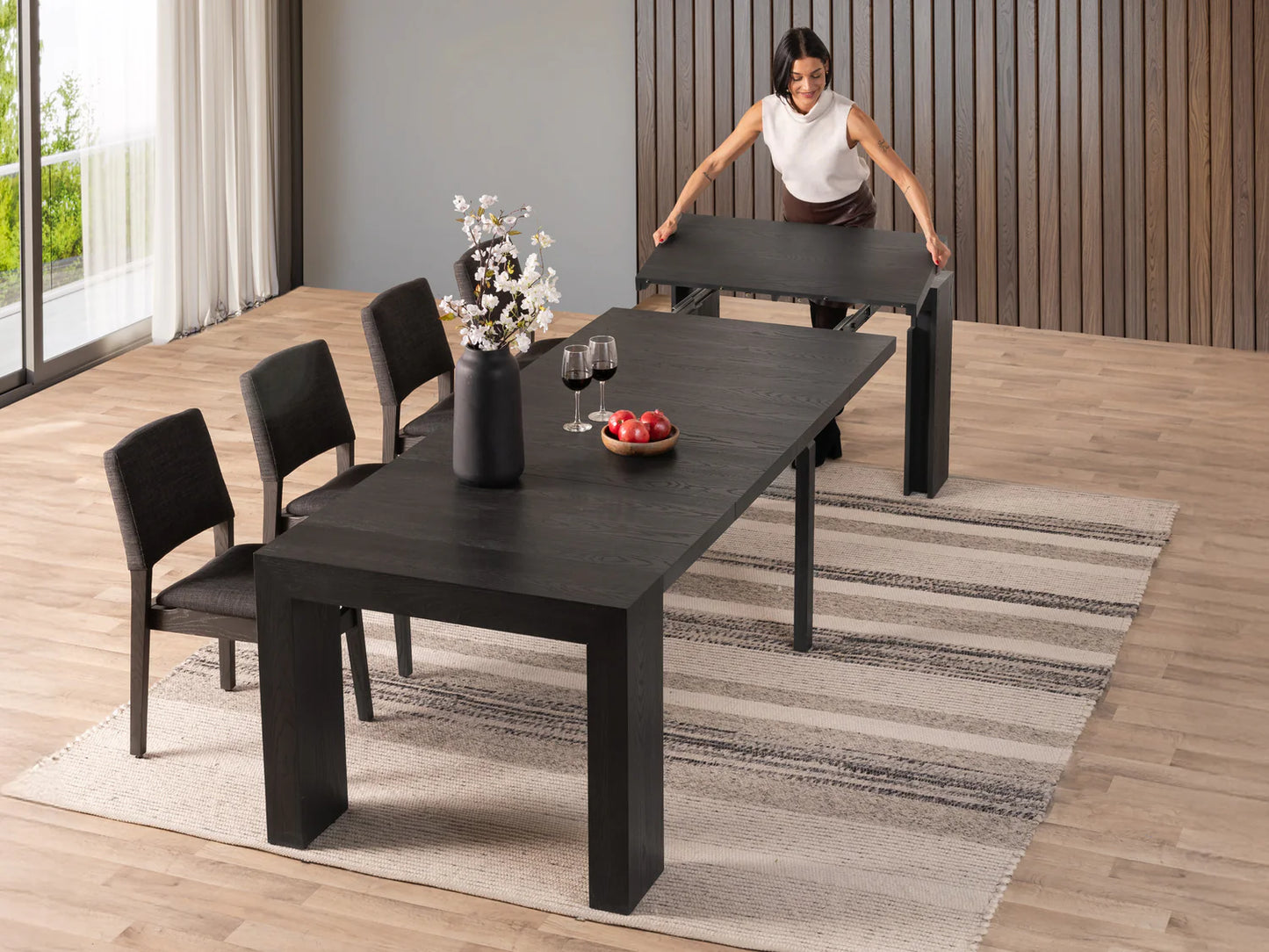Transformer Table - Dining Set - The Family - Table with 4 Chairs