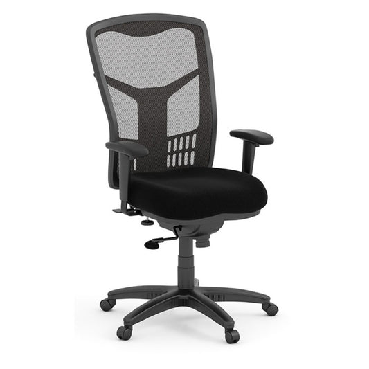 CoolMesh High Back Multi-Function High Back with Adjustable Lumbar Support & Ratchet Back - 7701S (COS)