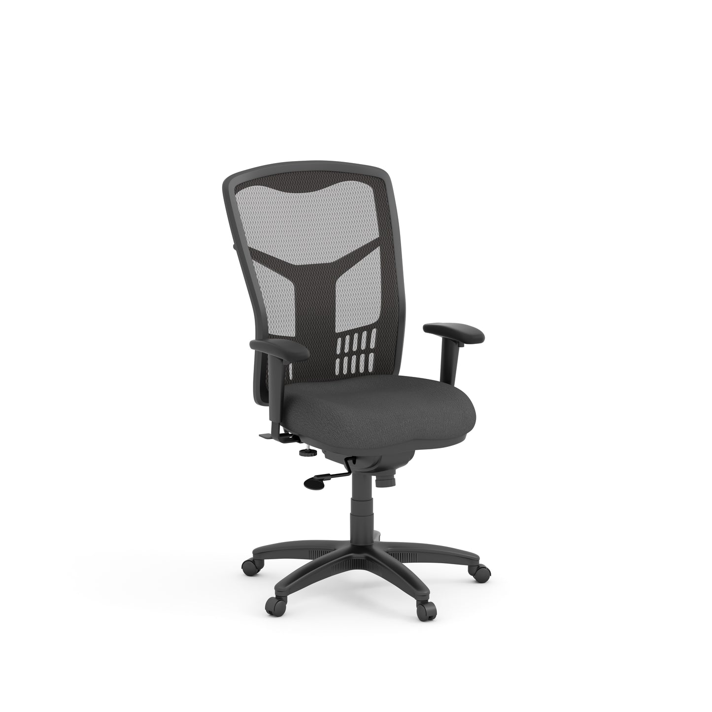 CoolMesh High Back Multi-Function High Back with Adjustable Lumbar Support & Ratchet Back with Titanium Base - 7701S & 7700T