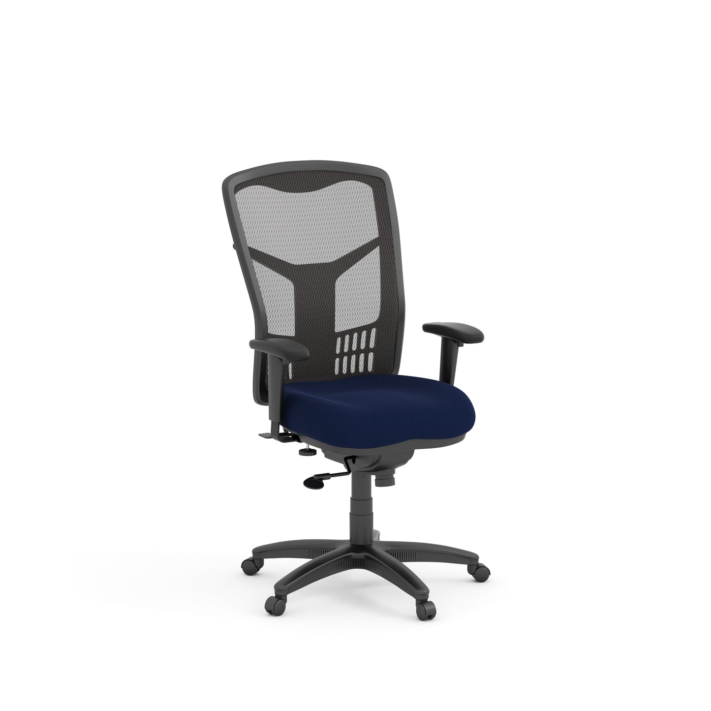 CoolMesh High Back Multi-Function High Back with Adjustable Lumbar Support & Ratchet Back with Titanium Base - 7701S & 7700T