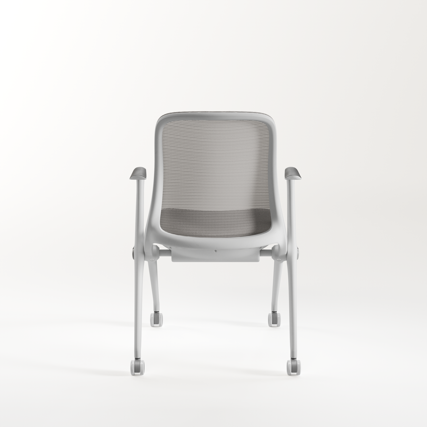 Era Nesting Flip Seat Guest Chair - Black or Gray - White or Black Frame - 61394