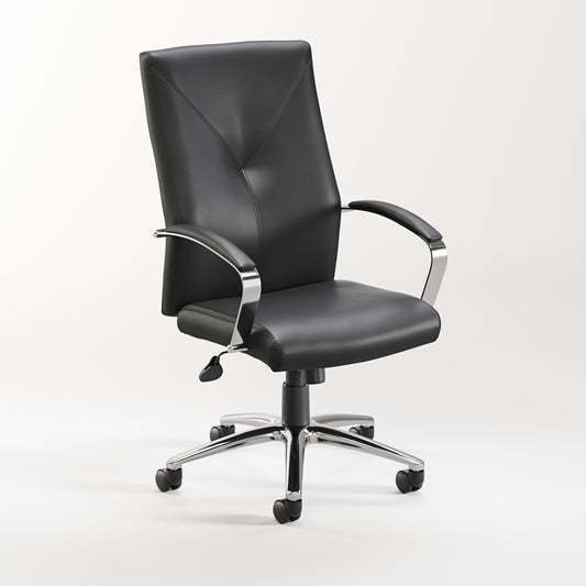 Wren Executive Chair with Chrome Frame and Black or Gray - 14010