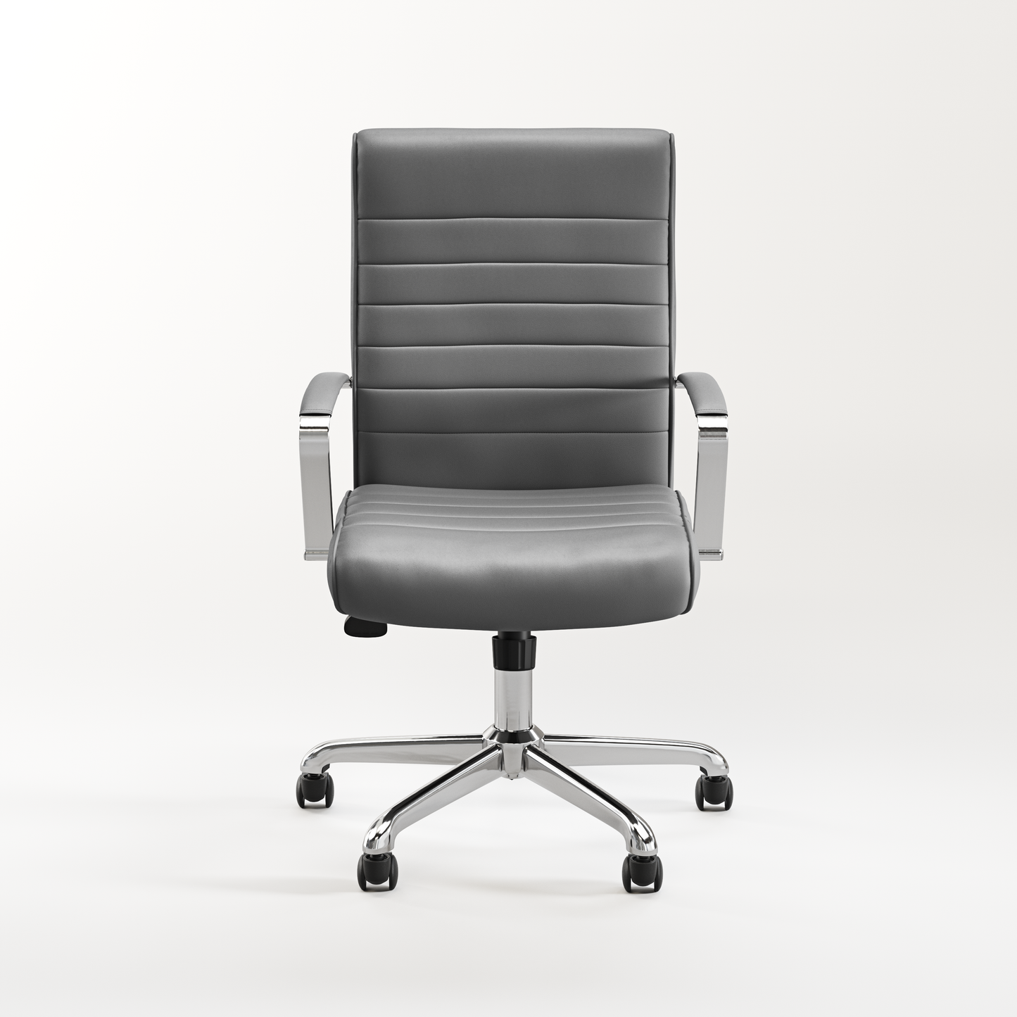 Stratus Medium Back with Arm Sleeves and Chrome Frame - Black or Gray - 6960