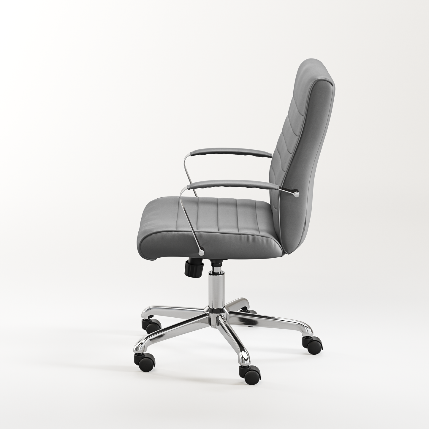 Stratus Medium Back with Arm Sleeves and Chrome Frame - Black or Gray - 6960