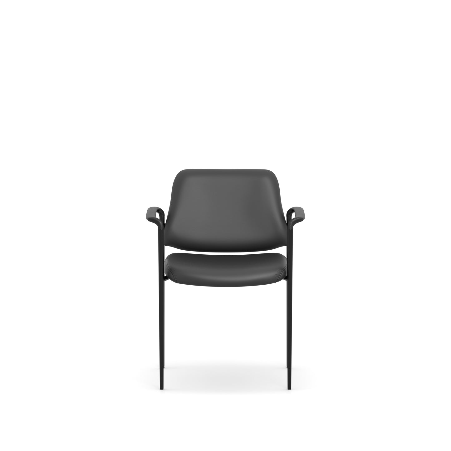 Reed Stacking Guest Chair with Arms - Black - 10220