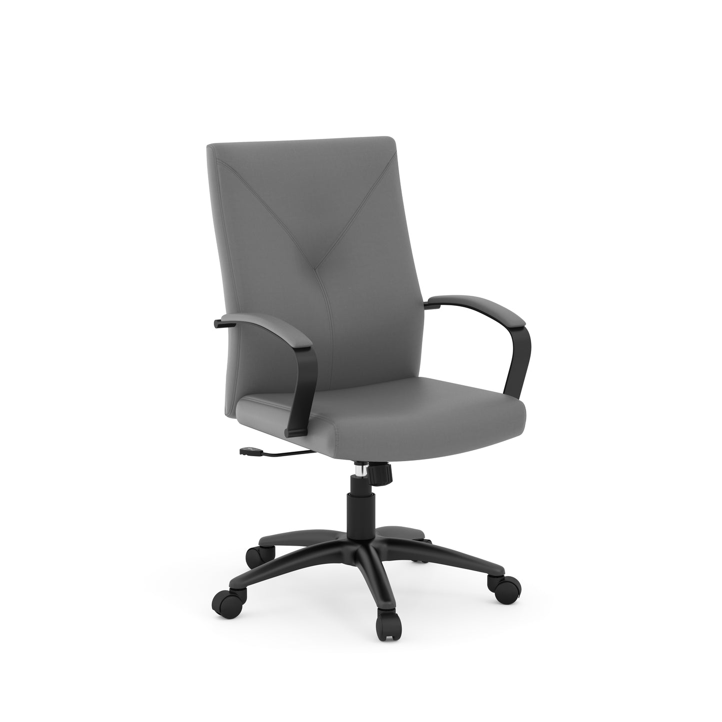 Wren Executive Chair with Black Frame and Gray Seat - 14010