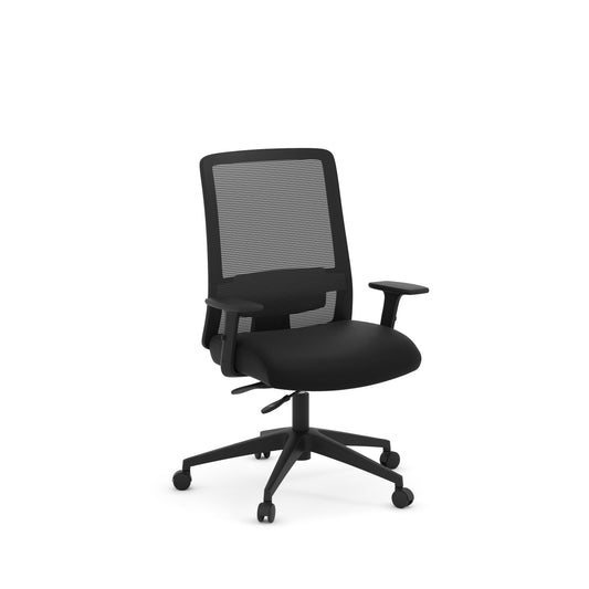 Next Series Medium Back Economy Ergo Chair with Arms - 15301