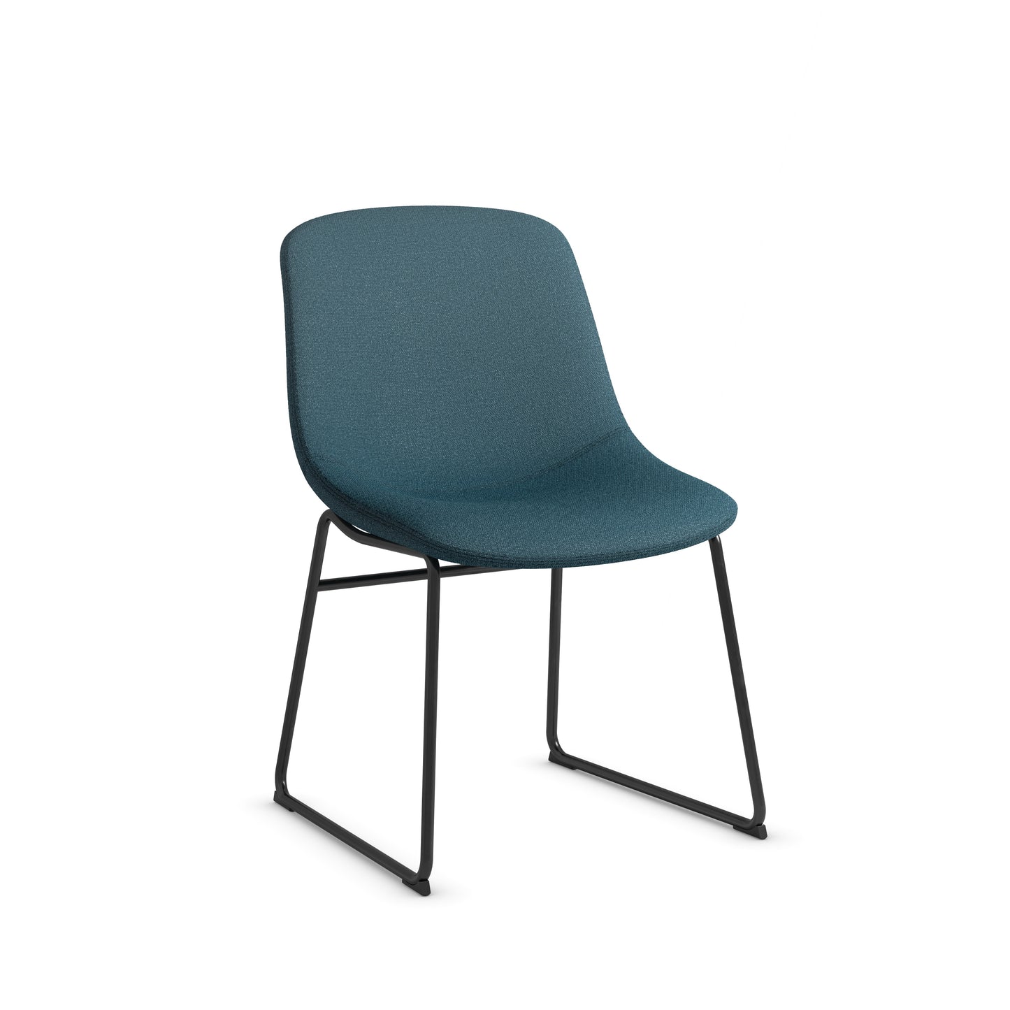 Zest Shell Chair Black Frame - Black, Gray or Green Fabric - 36241