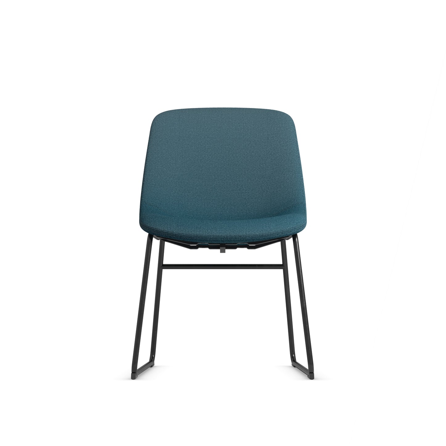 Zest Shell Chair Black Frame - Black, Gray or Green Fabric - 36241