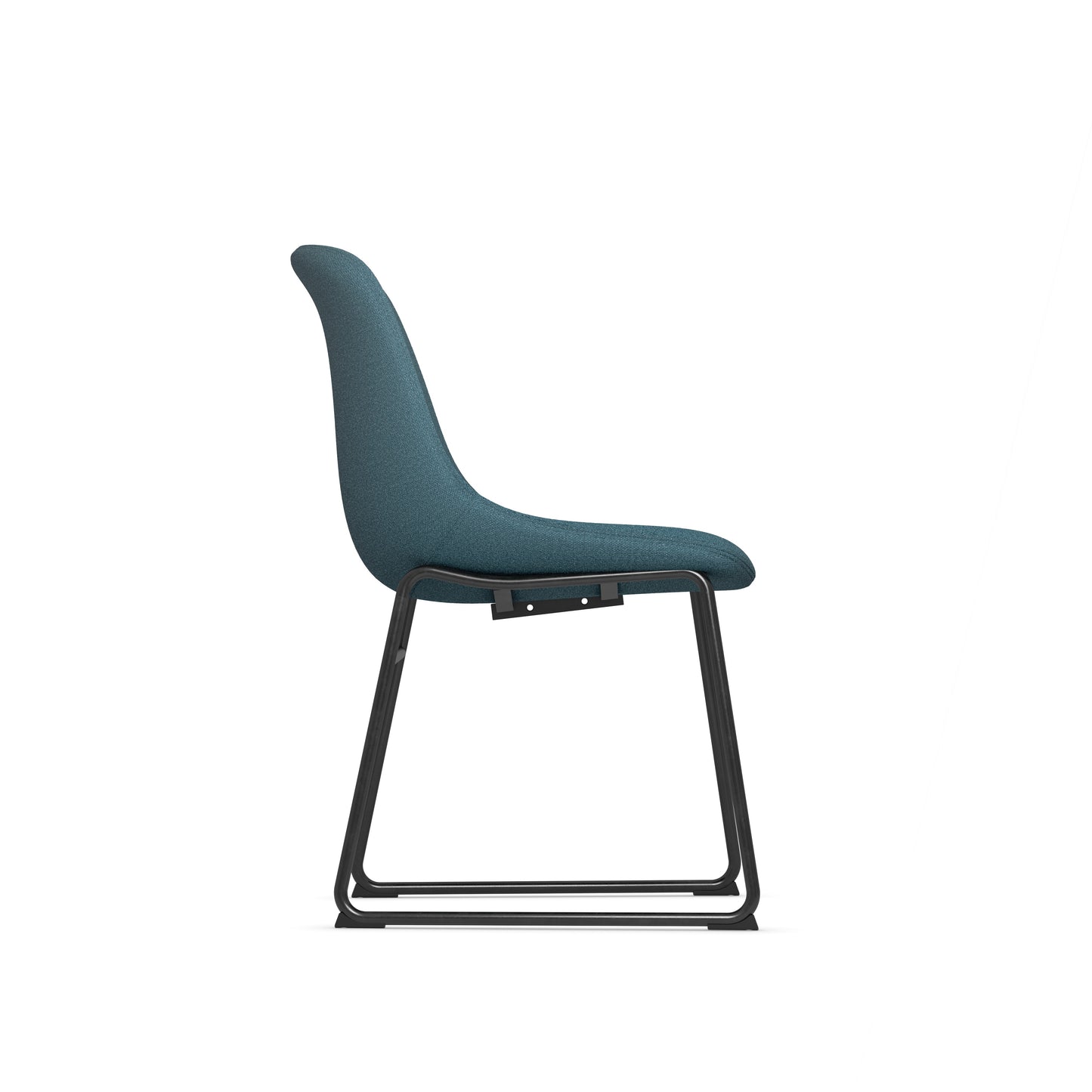 Zest Shell Chair Black Frame - Black, Gray or Green Fabric - 36241