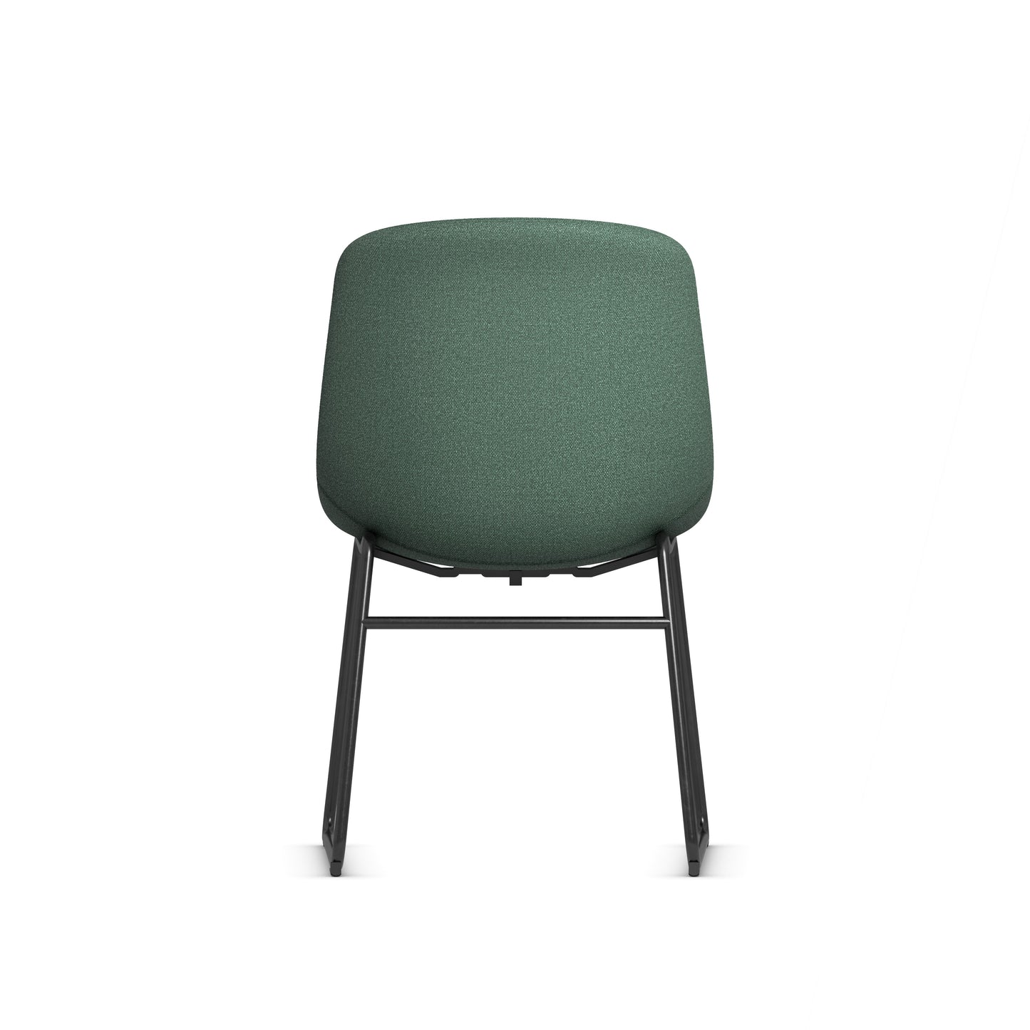 Zest Shell Chair Black Frame - Black, Gray or Green Fabric - 36241