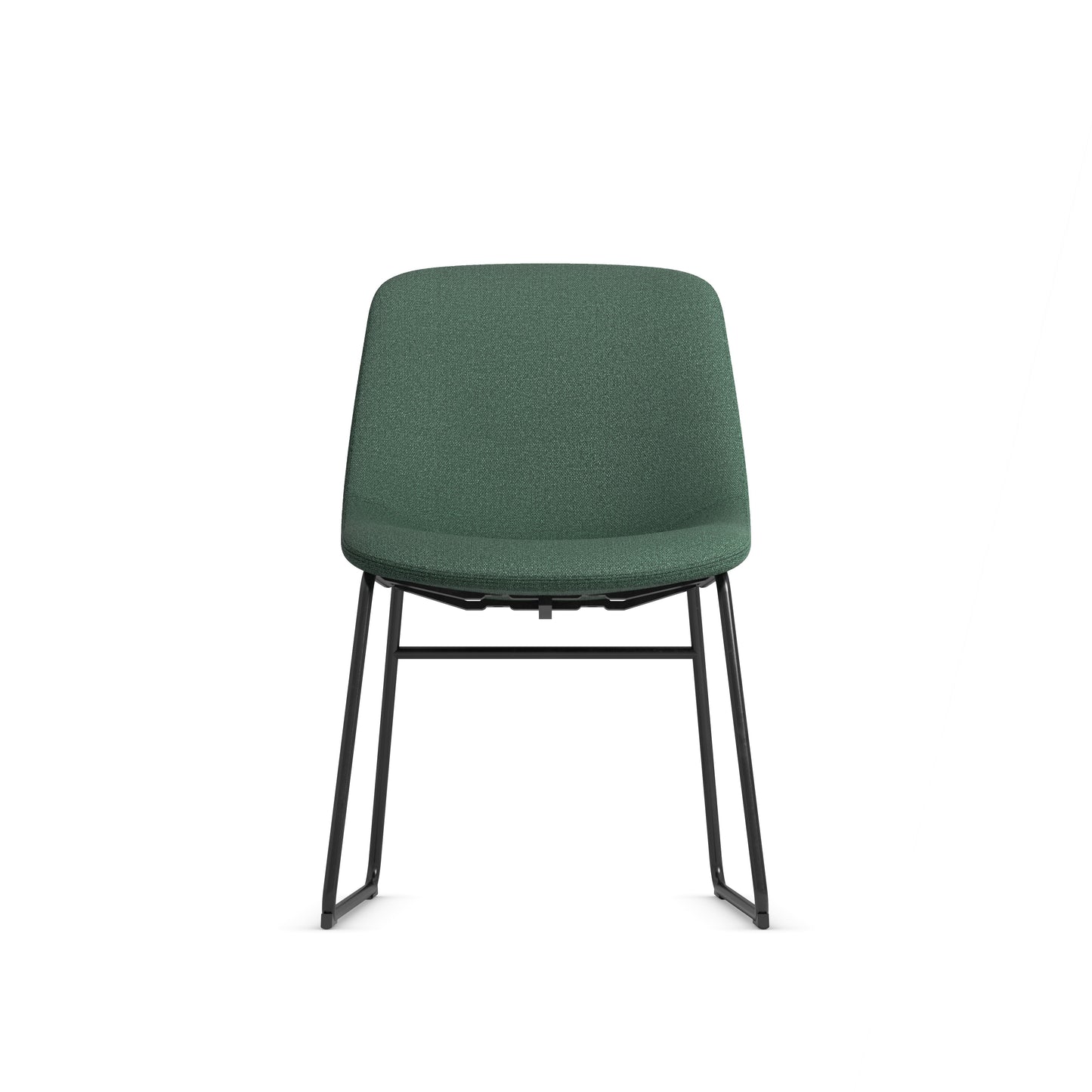 Zest Shell Chair Black Frame - Black, Gray or Green Fabric - 36241