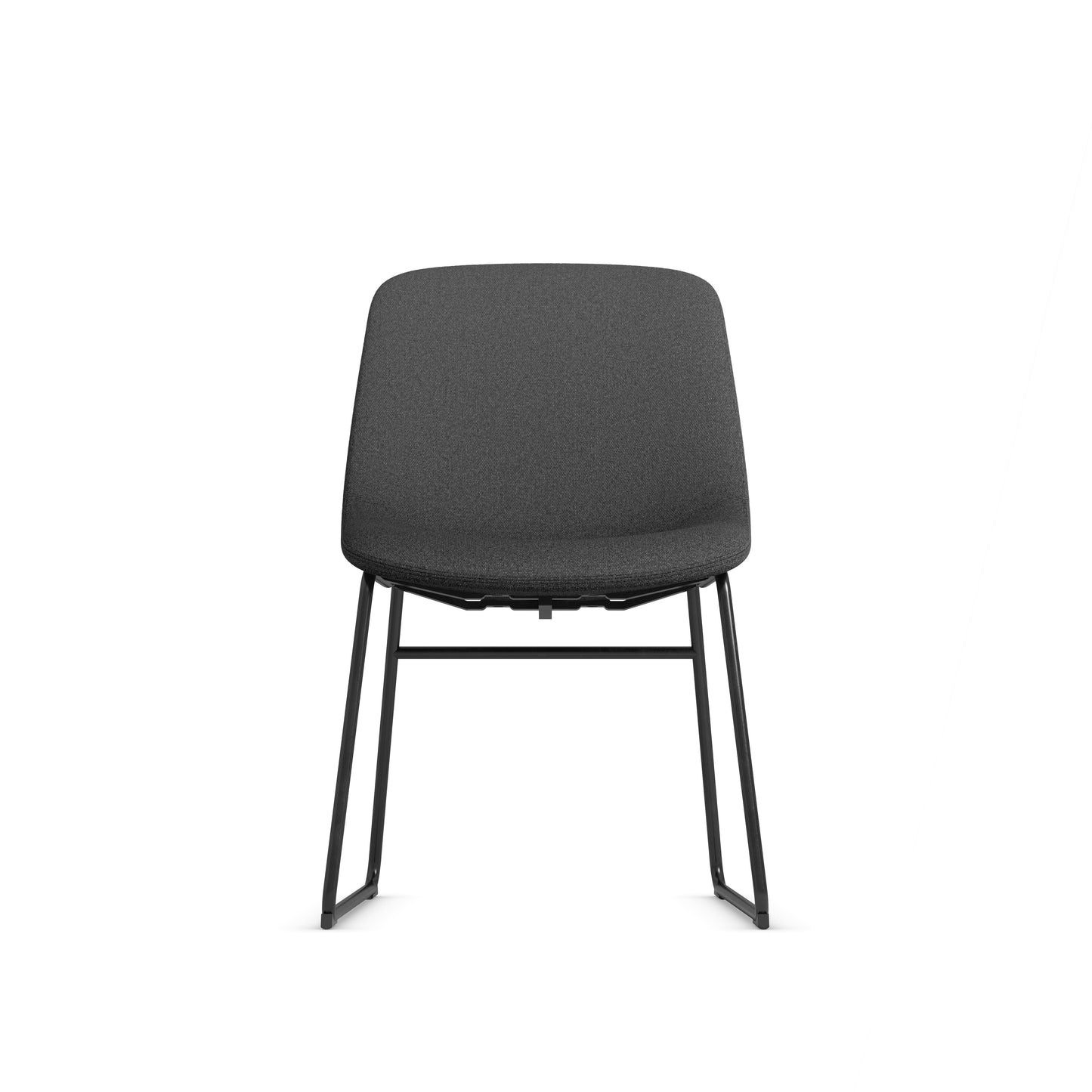 Zest Shell Chair Black Frame - Black, Gray or Green Fabric - 36241