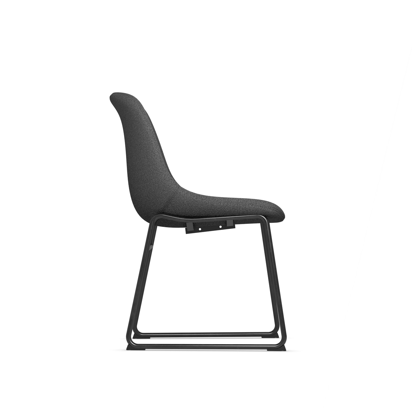 Zest Shell Chair Black Frame - Black, Gray or Green Fabric - 36241