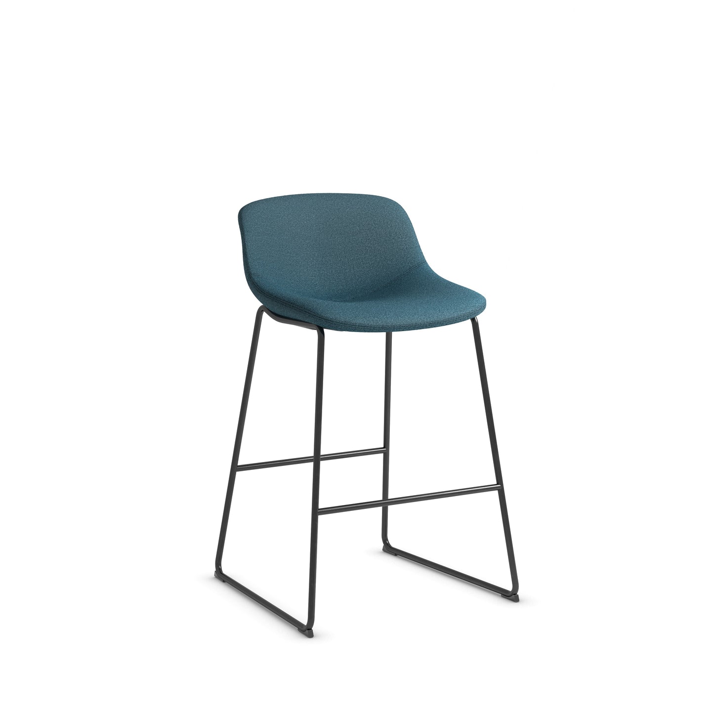 Zest Shell Bistro Stool High Chair Bar with Black Frame - 36351