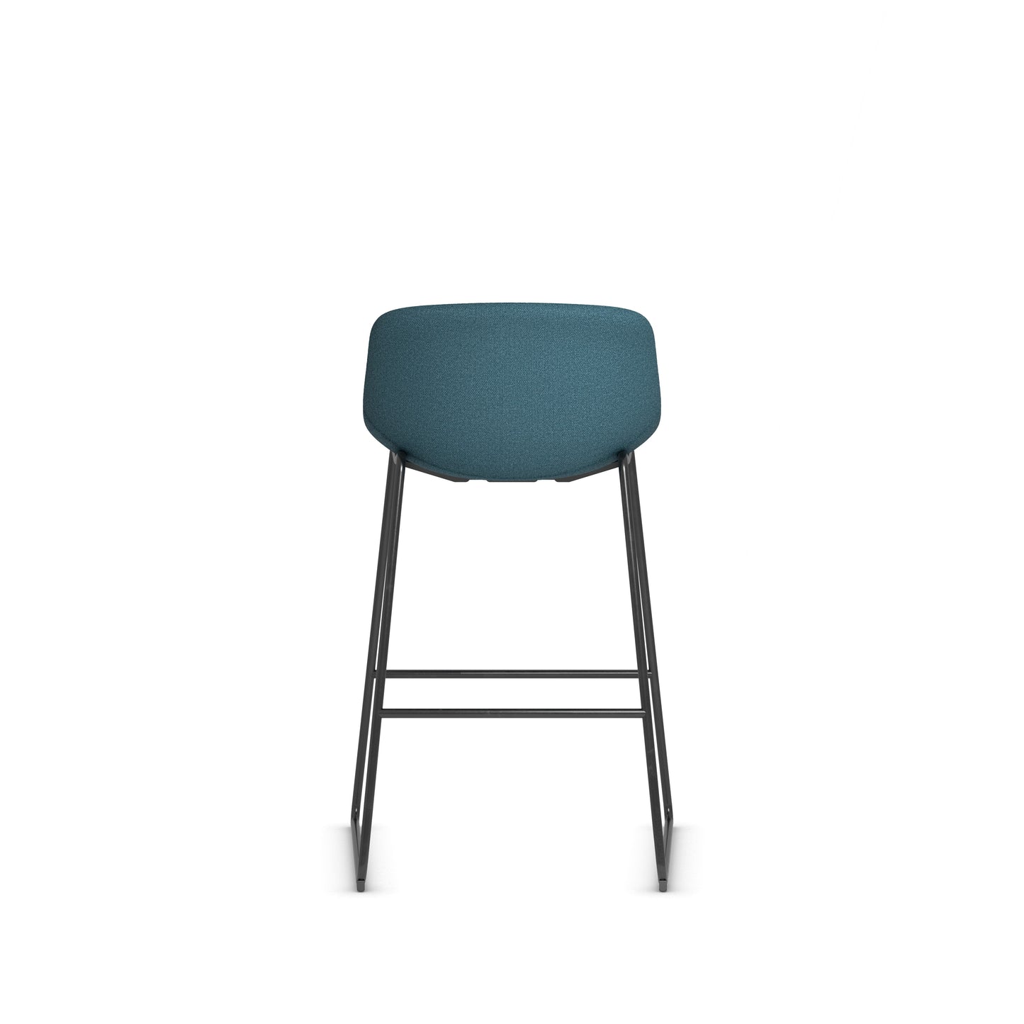 Zest Shell Bistro Stool High Chair Bar with Black Frame - 36351