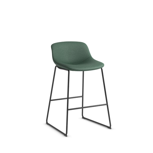 Zest Shell Bistro Stool High Chair Bar with Black Frame - 36351