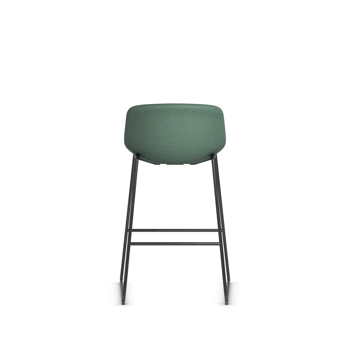 Zest Shell Bistro Stool High Chair Bar with Black Frame - 36351