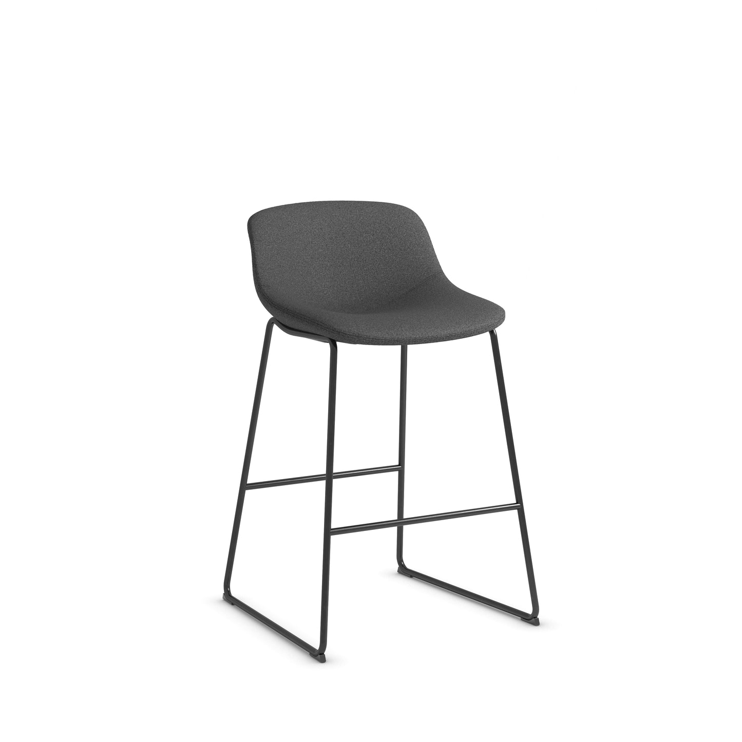 Zest Shell Bistro Stool High Chair Bar with Black Frame - 36351