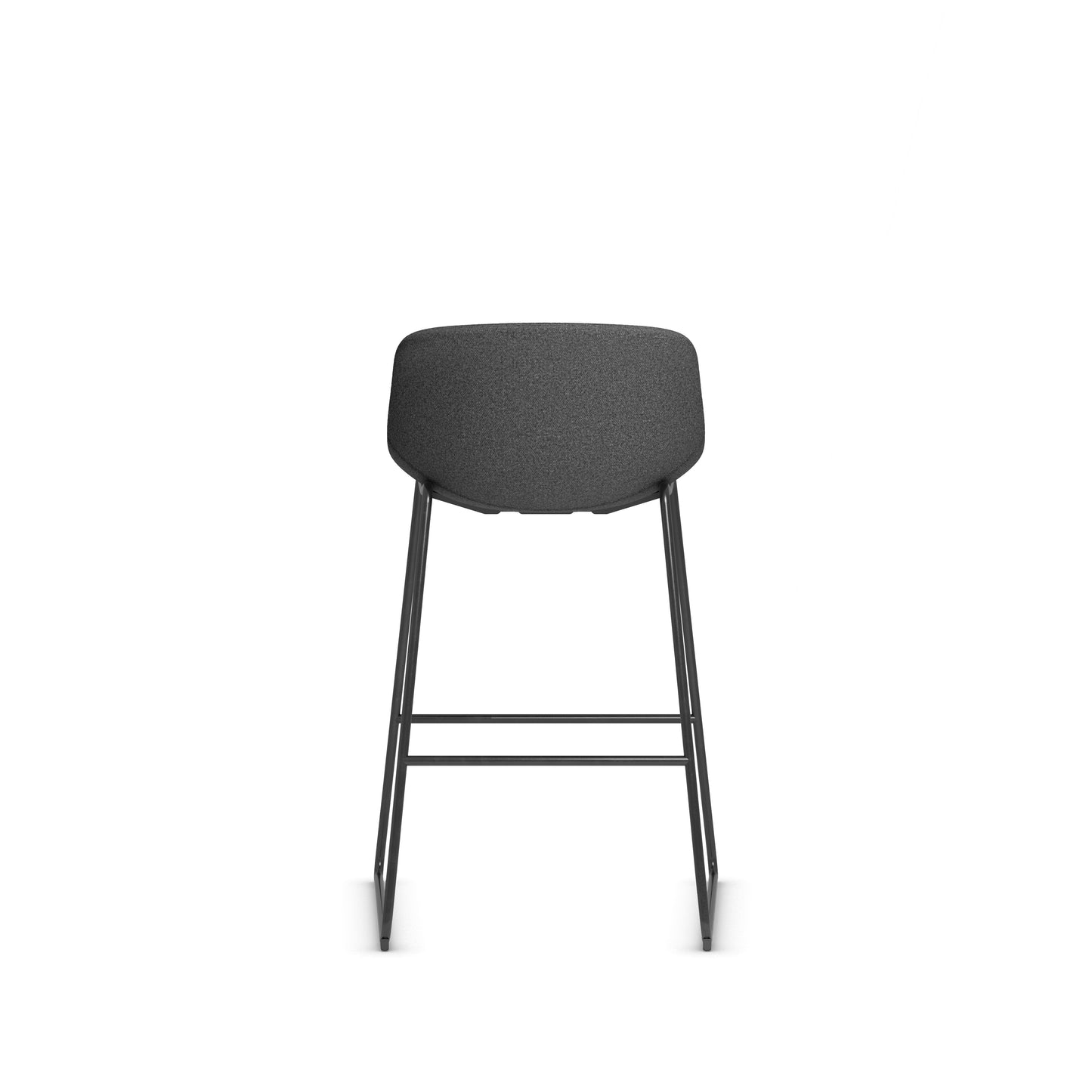 Zest Shell Bistro Stool High Chair Bar with Black Frame - 36351