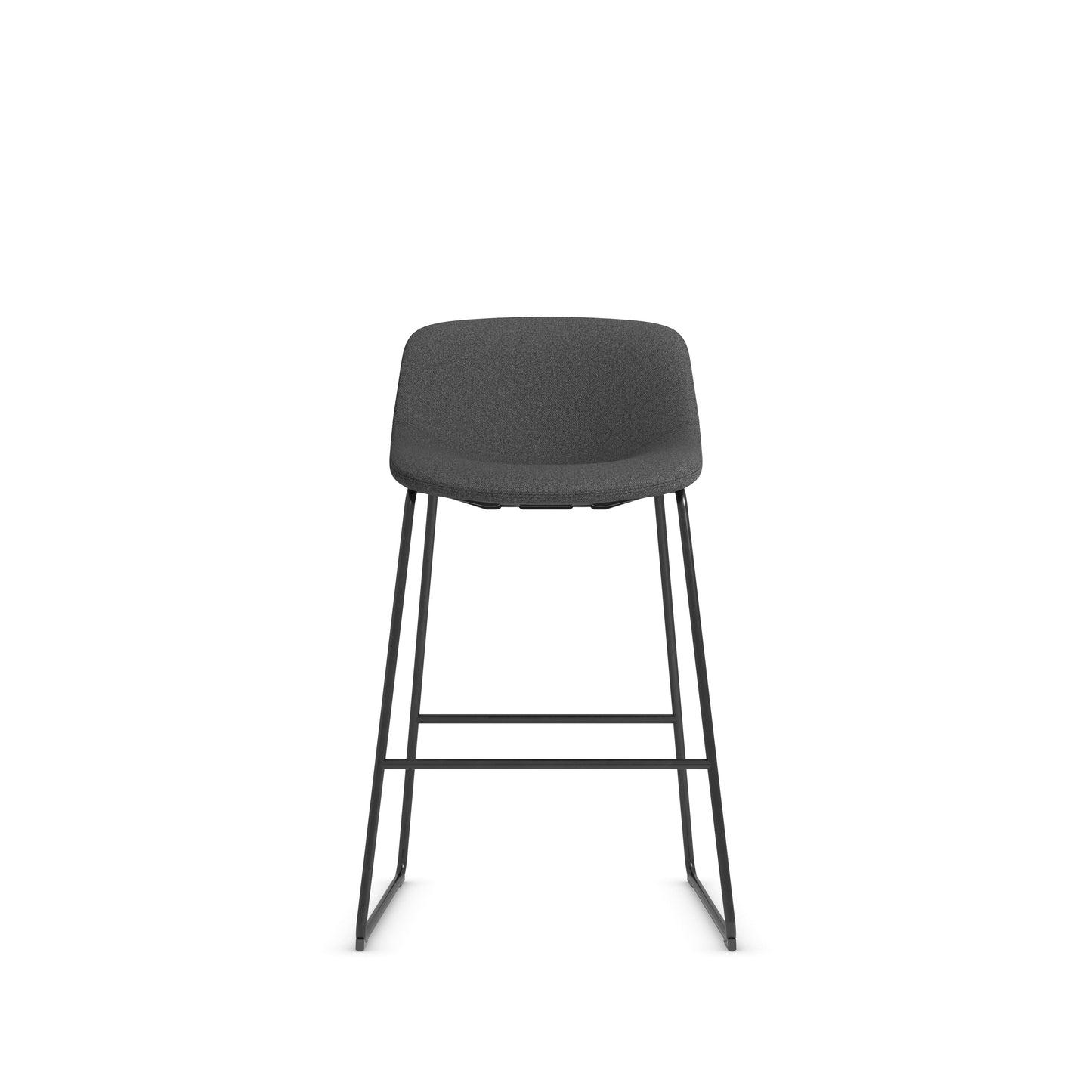 Zest Shell Bistro Stool High Chair Bar with Black Frame - 36351