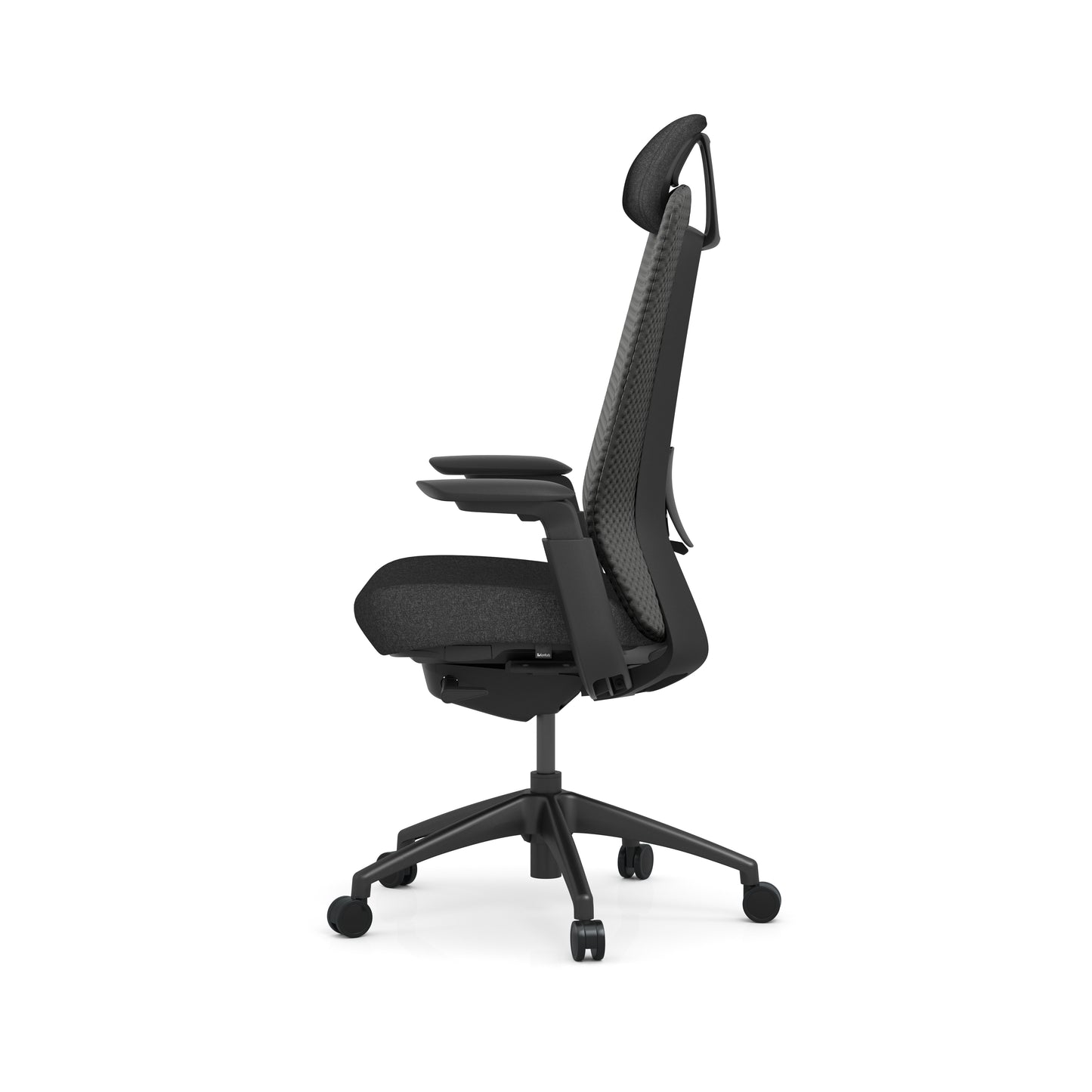 Konfurb Neza with Headrest - Black - 3781BLK999M02 & 3781BLK999