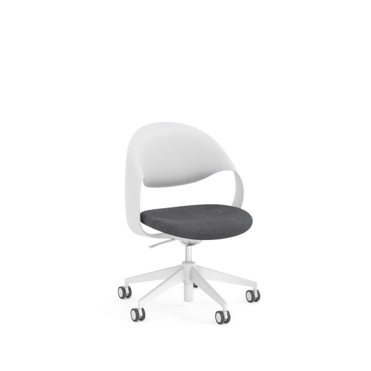 Konfurb Loop Series Chair White Frame Medium Back - 42552
