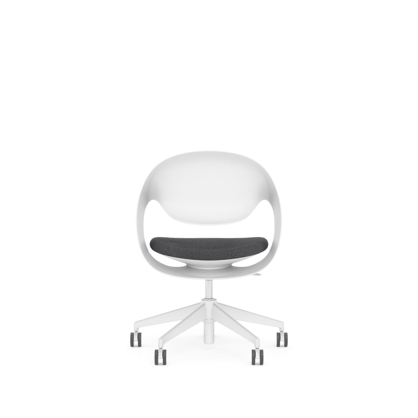Konfurb Loop Series Chair White Frame Medium Back - 42552