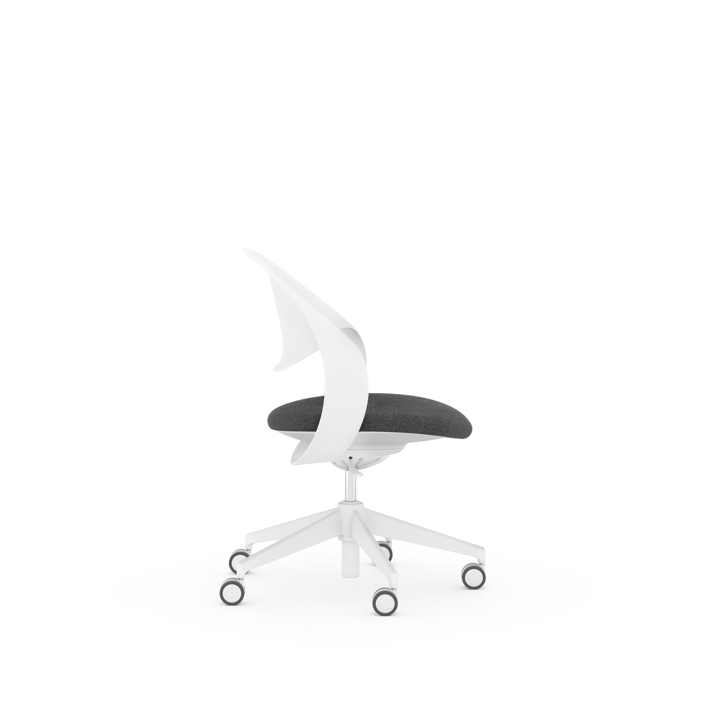 Konfurb Loop Series Chair White Frame Medium Back - 42552