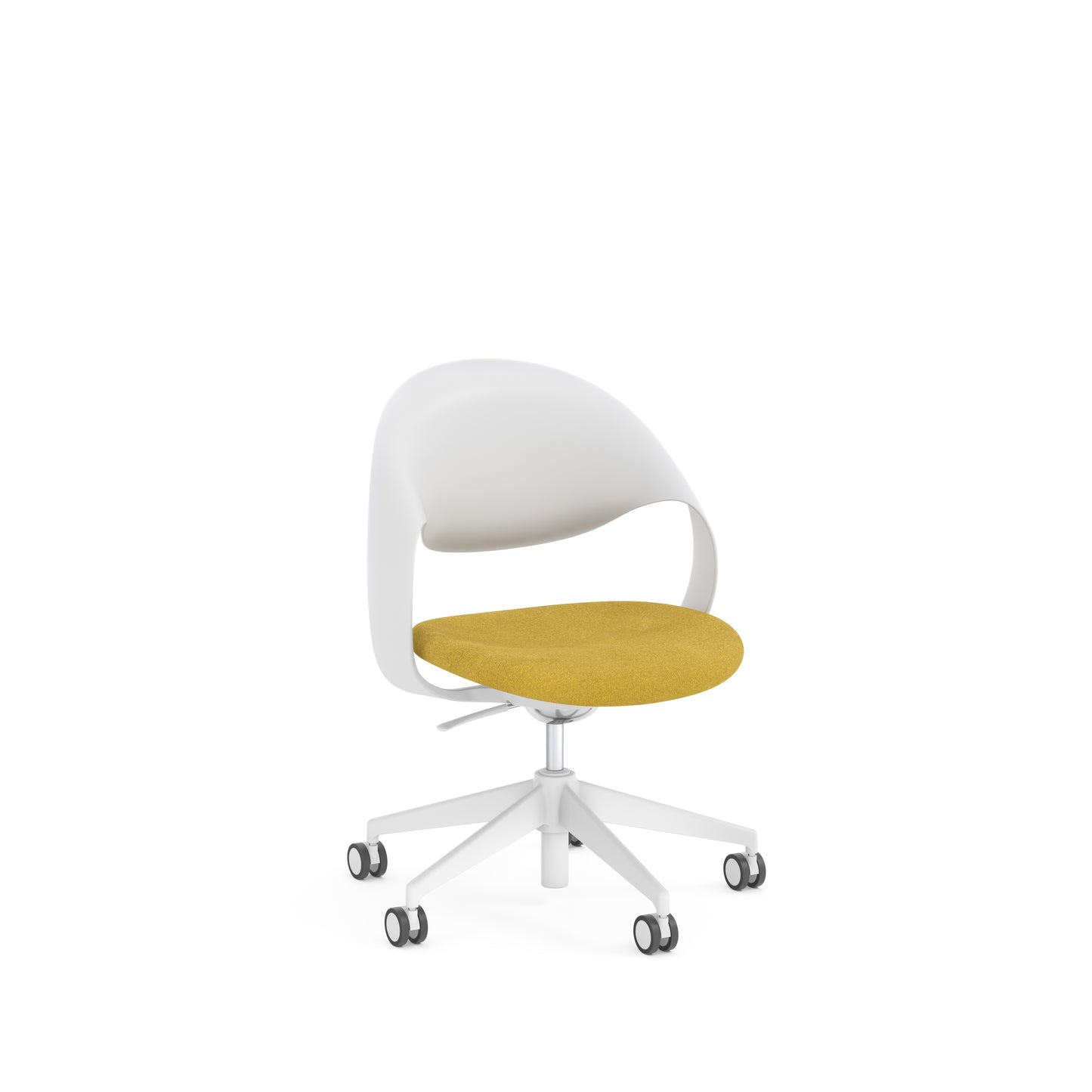 Konfurb Loop Series Chair White Frame Medium Back - 42552