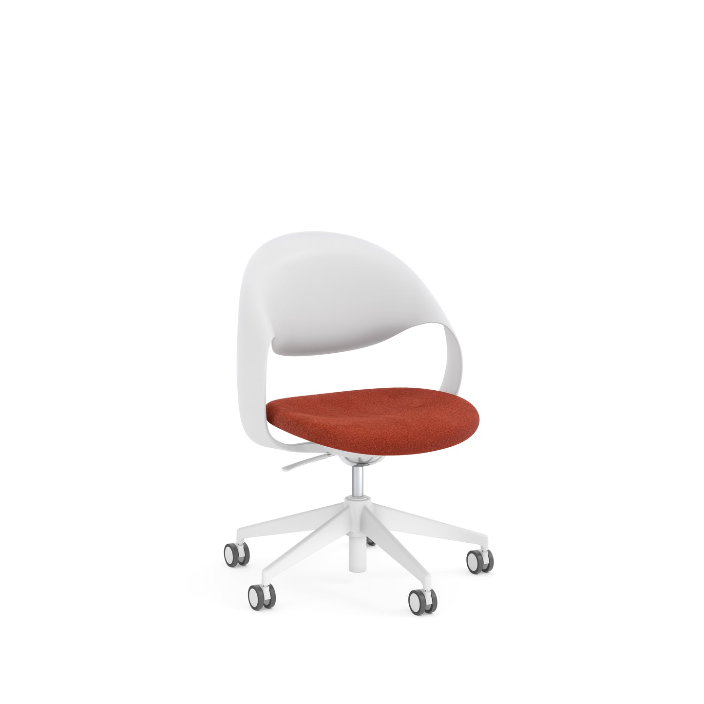 Konfurb Loop Series Chair White Frame Medium Back - 42552