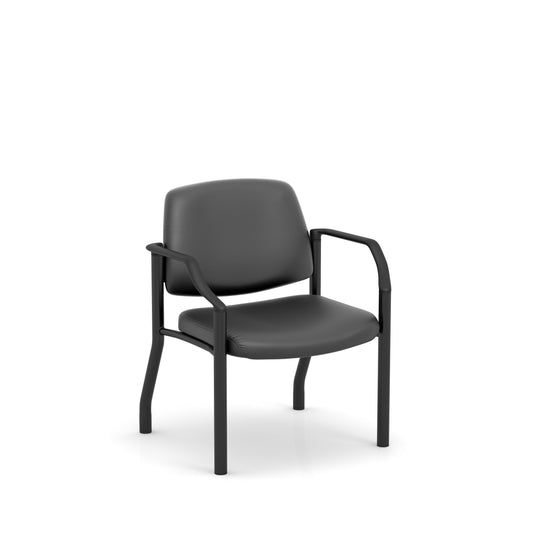 Stance Series Big & Tall Guest Chair with Arms - Weight Capacity 400lbs - Black or Gray - 590530