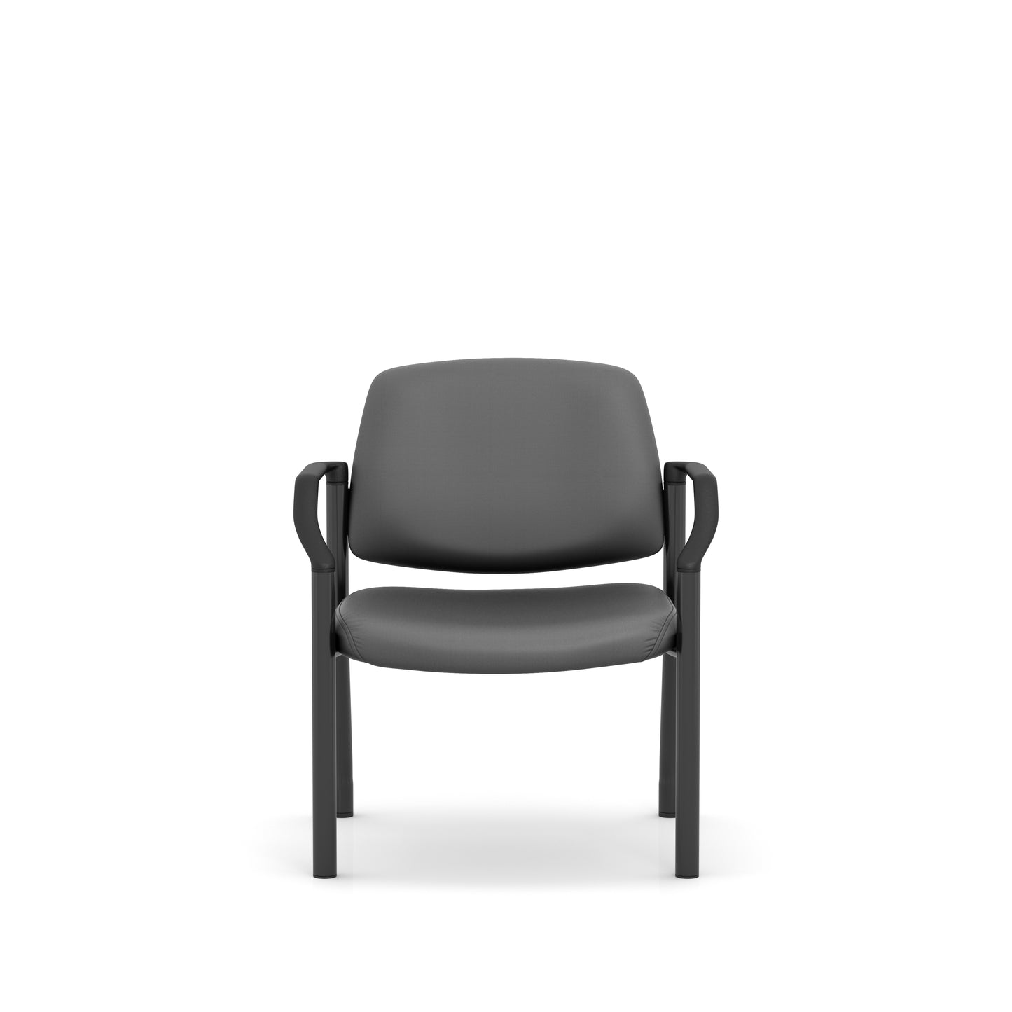 Stance Series Big & Tall Guest Chair with Arms - Weight Capacity 400lbs - Black or Gray - 590530