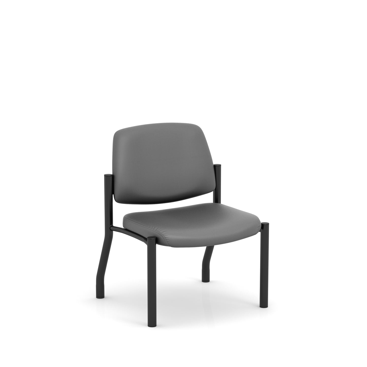 Stance Series Big & Tall Guest Chair Armless - Weight Capacity 400lbs - Black or Gray - 590540